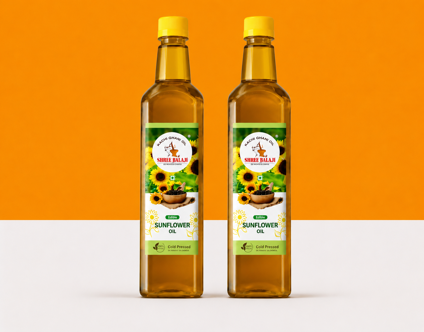 Wood pressed Sunflower oil
