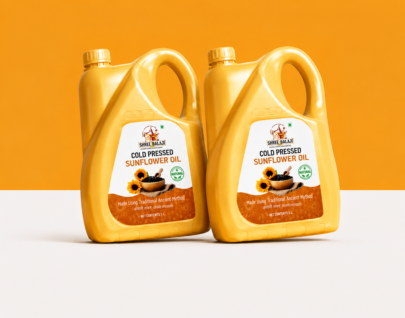 Wood pressed Sunflower oil