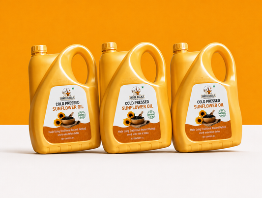 Wood pressed Sunflower oil