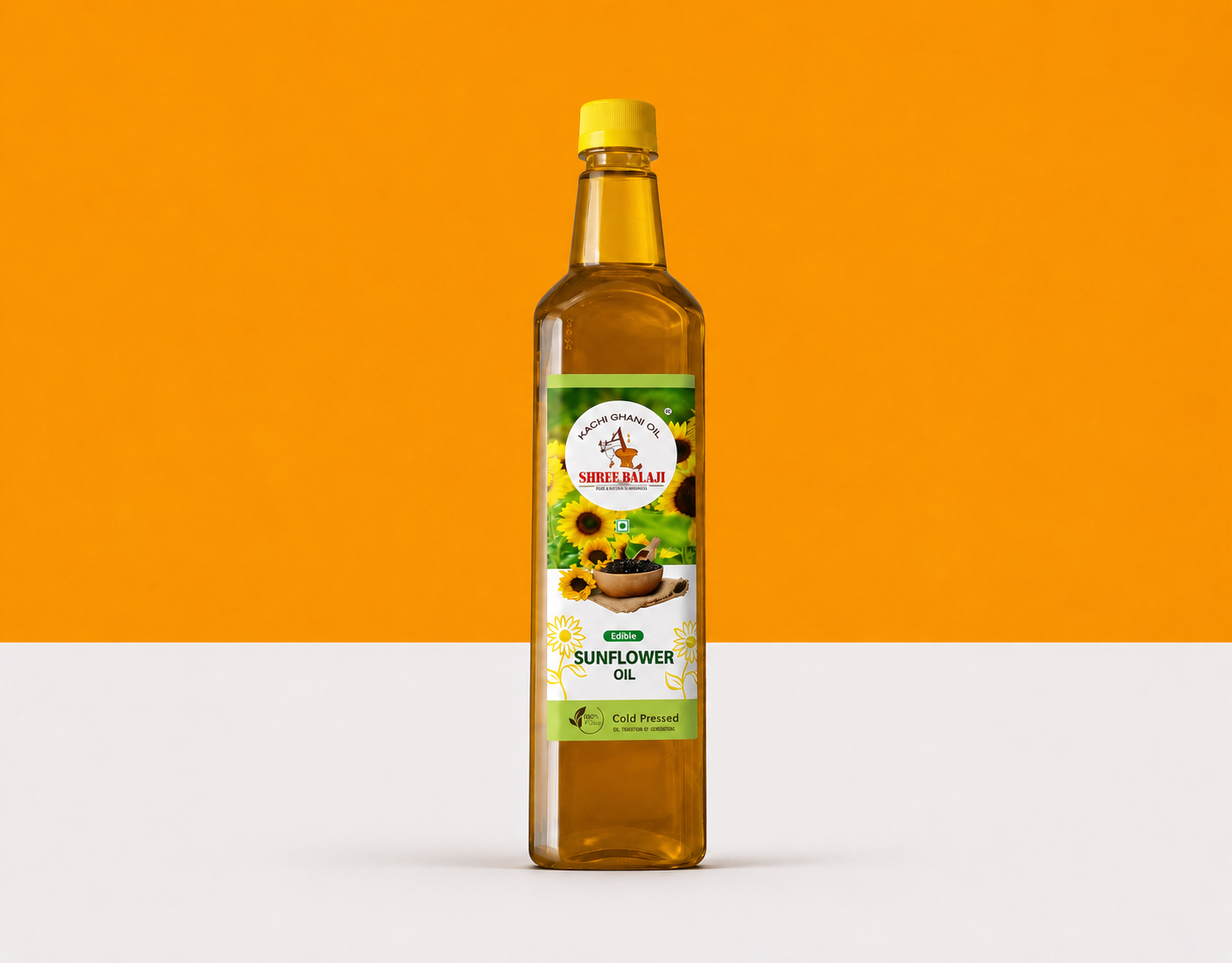 Wood pressed Sunflower oil