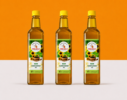 Wood pressed sunflower oil-3L