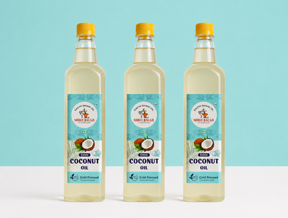 Wood pressed coconut oil