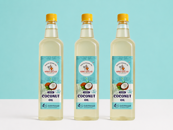 Wood pressed coconut oil