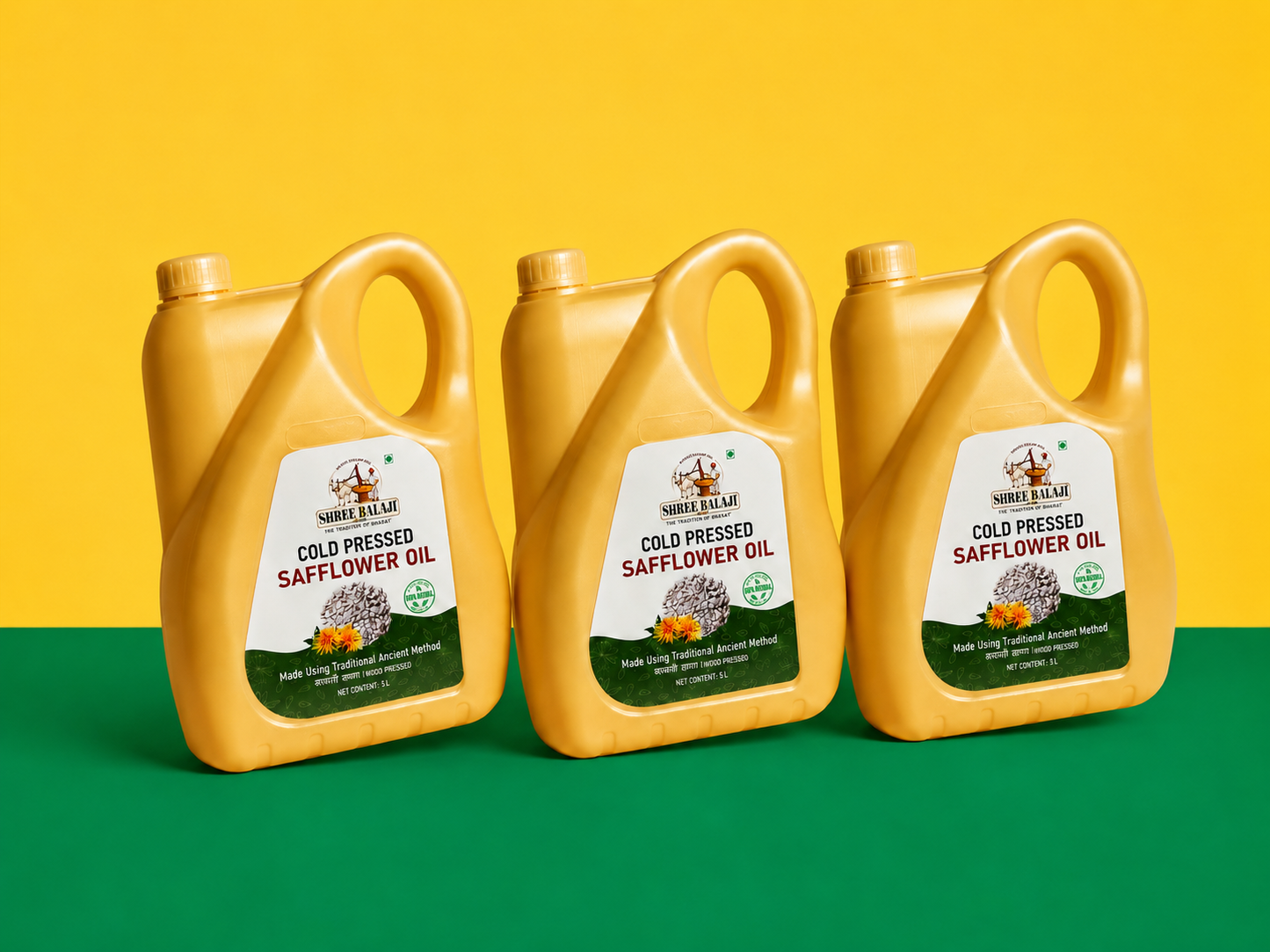 Wood pressed Safflower oil