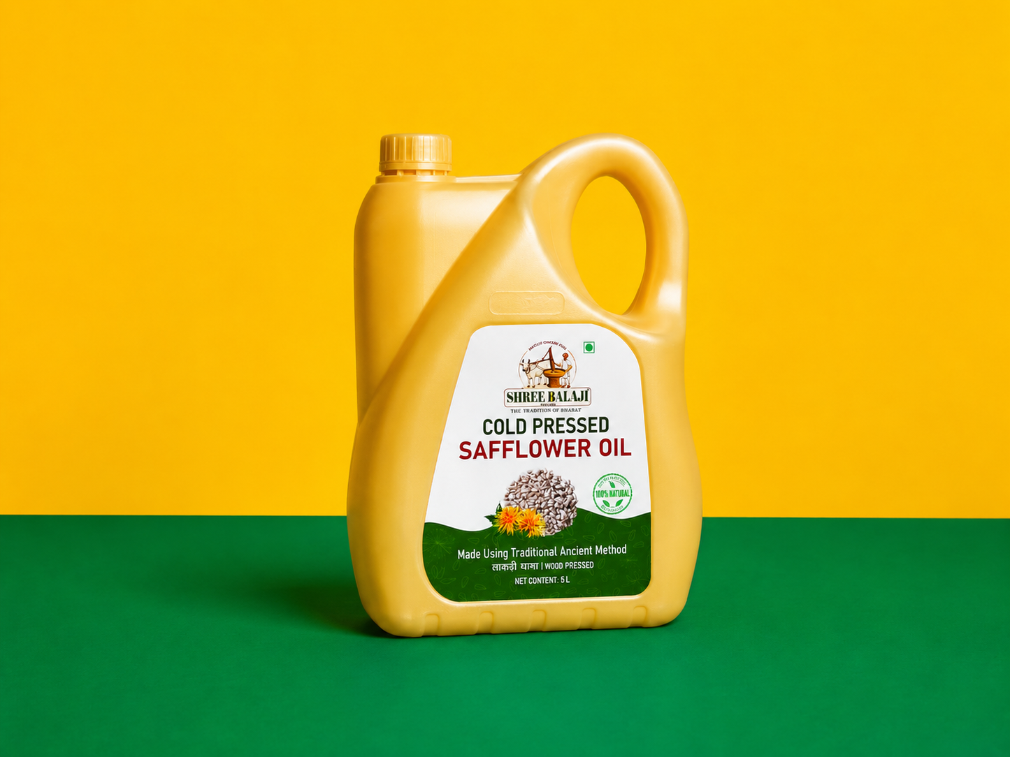 Wood pressed Safflower oil