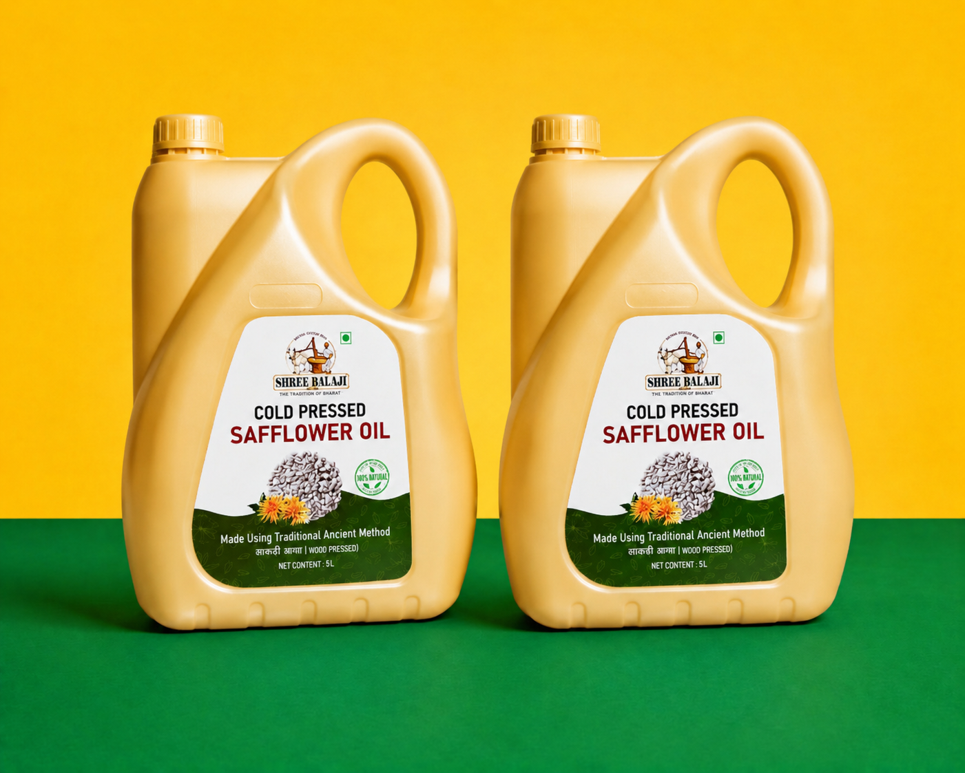 Wood pressed Safflower oil