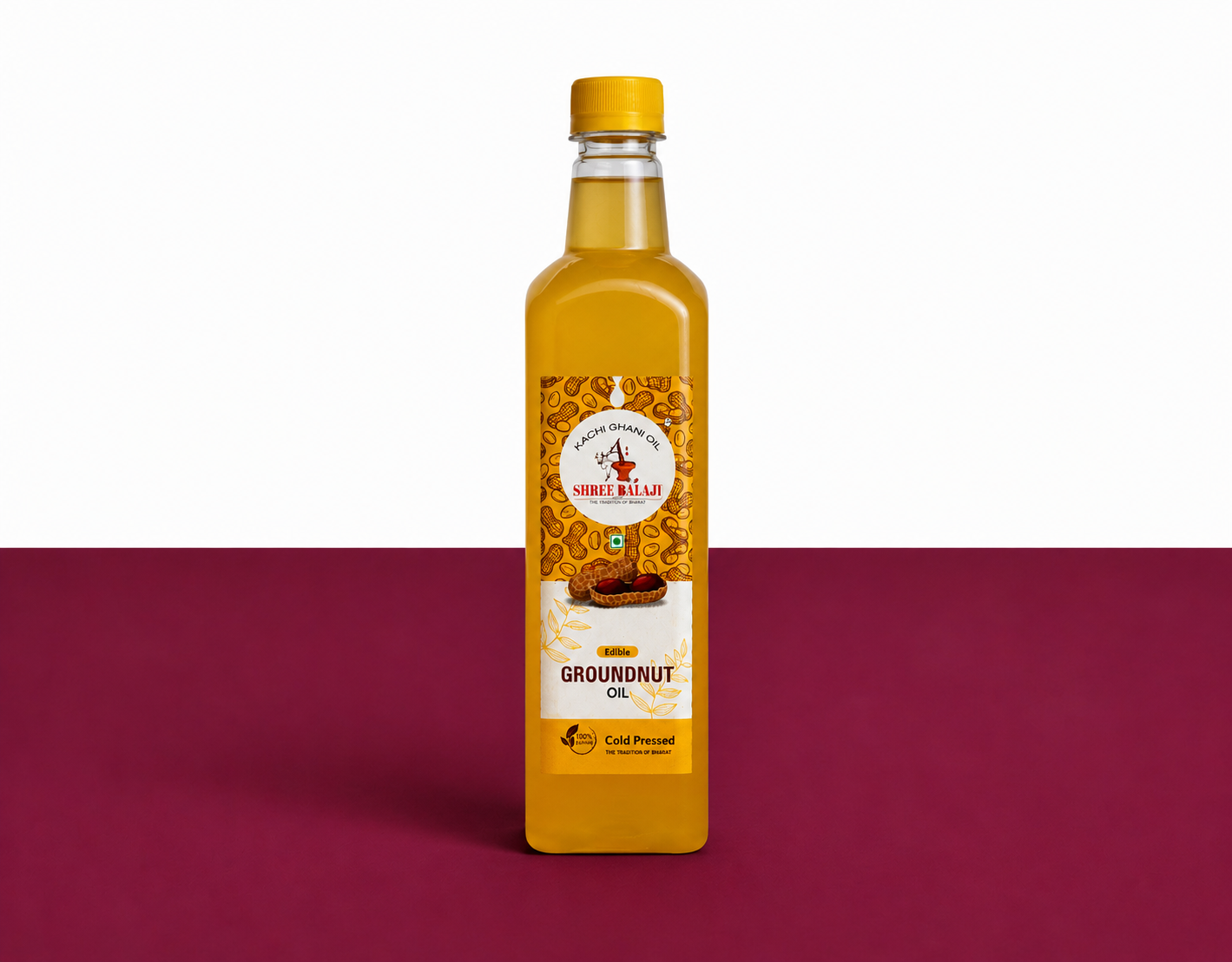 Wood pressed Groundnut oil