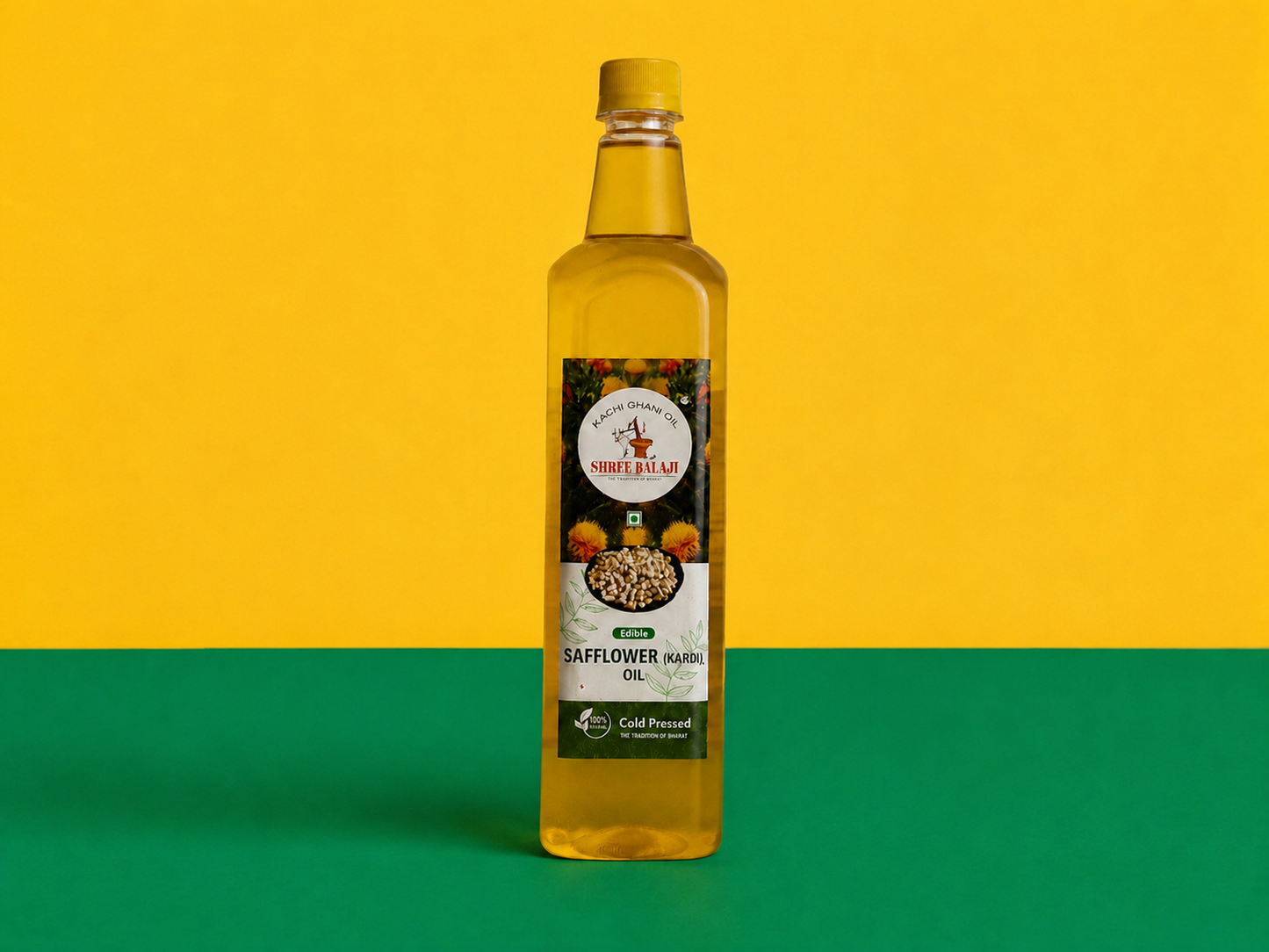 Wood pressed Safflower oil