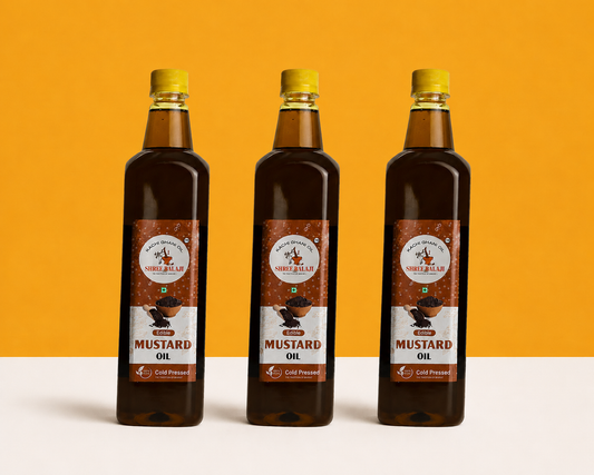 Wood pressed mustard oil