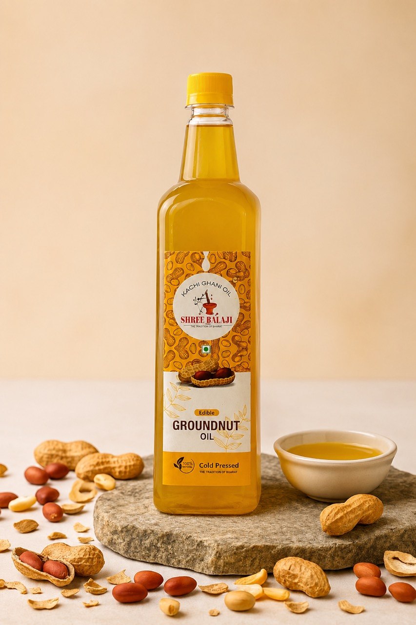 Wood pressed Groundnut oil