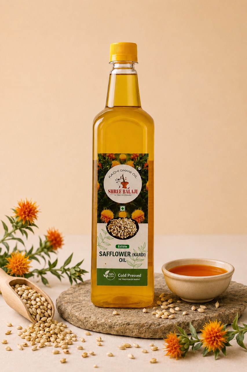 Wood pressed Safflower oil