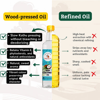 Wood pressed Coconut oil-1L
